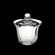 High-end Crystal Glass Cover Bowl Heat-resistant Crystal Glass Tea Set Tea Bowl Making Diamond Cryst