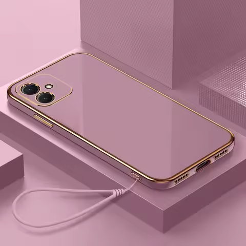 For Samsung A04 Case Galaxy A04e A05 F14 F04 M04 M13 5G A04 a03core Cover Luxury Square Plating Phon