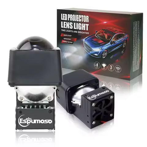 Bi Led Projector Retrofit Waterproof LED High Beam Projector 1.5 inch Matrix LED Lens Bi-led Auxilia