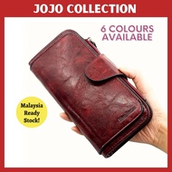 Women Men Long Wallet Slim Purse Large Capacity High Quality PU Leather Card Holder with Coins Notes