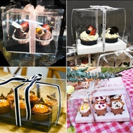 transparent cupcake box cup cake box transparent