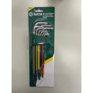SATA 09702CH 9PIECE EX-LONG ANTISLIP TAMPER-PROOF TORX KET SET