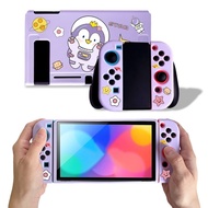 Nintendo Protective Shell for NS Switch Game Host Console TPU Soft Cover Cartoon Penguin Case Pouch For Nintendo Switch Accessories