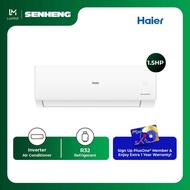 Haier 1.5HP UV R32 Ray Inverter Air Conditioner | Penghawa Dingin | Air-cond | Air conditioner | Air