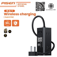 Pisen GaN67W 2 Type C + USB A 3 พอร์ต Fast Charger All in One Desktop Charger KF26