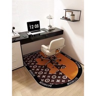 Computer Chair Floor Mat Room Gaming Swivel Chair Carpet Bedroom Learning Chair Anti-slip Foot Mat Desk Mat