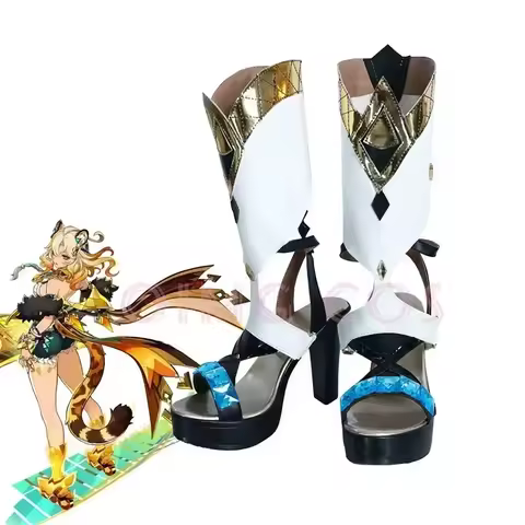 Genshin Impact Xilonen Cosplay Halloween for Game Women Shoes Anime Chinese Style