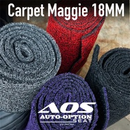 AOS COIL MAT CARPET / MAGGIE MAT CARPET 18mm Noodle car mat Floor Mat JDM Thailand Perodua proton Ni