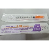 TERUMO U-100 1ML Insulin Syringe With Needle 31G x 1/4" (0.25x6mm) 1pc