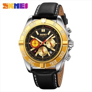 Jam Tangan Pria Analog Date SKMEI 9322 Chronograph Stainless Steel Water Resist Original