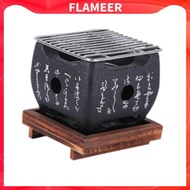 [FlameerMY] Barbecue Grill Hibachi Portable Tabletop Grill Japanese Cuisine Charcoal BBQ Plate Metal