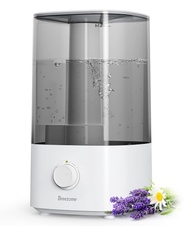 BREEZOME 4L Humidifiers for Bedroom, Top Fill Cool Mist Humidifiers for Large Room Last up to 50 Hou