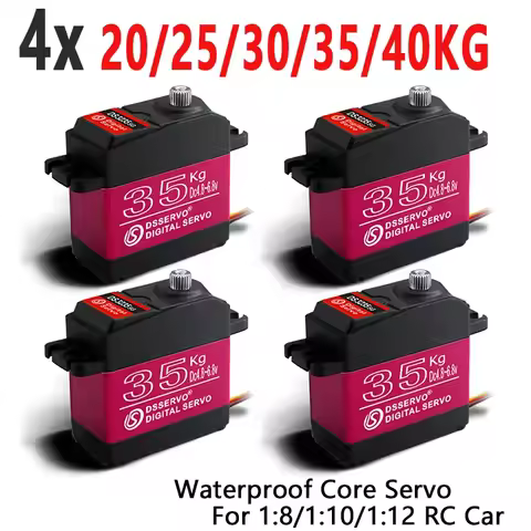 4X Waterproof Servo 20Kg 25Kg 30Kg 35Kg 40Kg High Speed Motor Pro Metal Gear Digital Servo Baja Serv