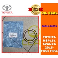 100% Original Toyota VIOS NSP151, AVANZA 15- F653 F654 Flywheel Oil Seal 90311-T0074