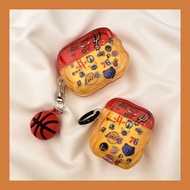 Yellow Basketball AirPods Case, Sporty AirPods Pro Case for Men,  TPU AirPods Pro Case, Cool AirPods