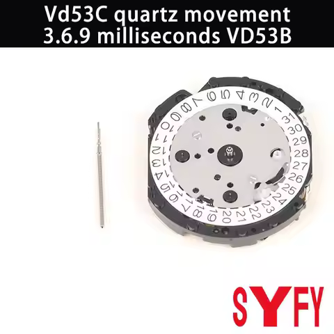 Brand New Japanese Imported VD53C Multifunctional Quartz Movement 3.6.9 Hours VD53B