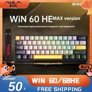 Win 60/68he Wired 8khz Magnetic Switch Mechanical Keyboard Gamer Keyboard Polling Rate Rt0.02 Socd V