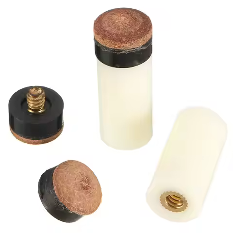 【W】10PCs Screw On Cue Tips For Billiard Pool Cue Stick and Snooker Cue Parts