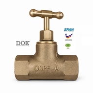 DOE SK72ATH 3/4" Stop Cock Chrome Tee Handle DOE Stopcock Brass Handle Shower Stop Valve MS SIRIM SP