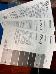 Onkyo Fr-V3   組合音響說明書 d-v3a
