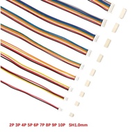 2sets of SH1.0 SH Cable SH-1.0 Connectors Pitch 1.0mm 2p 3p 4p 5p 6p to 10 Pin Plug Wire Socket