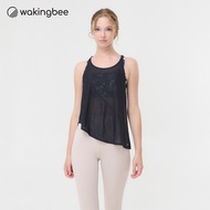 Wakingbee Slash Bratop (Midnight Bloom) สปอร์ตบราพร้อมเสื้อคลุม ใส่ได้สองแบบ ดีไซน์สวย ผ้านุ่ม ยืดหย