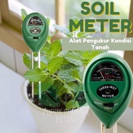 Soil Meter 3 in 1 Pengukur pH Moisture Light Kelembaban Tanah & Cahaya Soil Analyzer 3in1 HIJAU 3 in