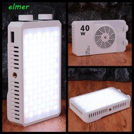 ELMER RGB LED Camera Light, 40W 2800-9000K Mini LED Video Lamp, Multi-functional 4400mAh Battery FX 