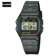 Velashop นาฬิกาข้อมือผู้ชาย ผู้หญิง คาสิโอ ดิจิตอล Casio Digital สายยางเรซิ่นสีดำ รุ่น W-59-1VQ W-59