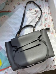 陪驗Celine old logo mini belt bag 大象灰鯰魚包