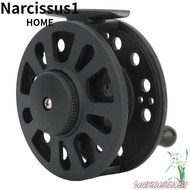 NARCISSUS Fly Fishing Reel4, 7/8 Lightweight Fly Reel, Durable Plastic Black Fishing Reel Lakes Fish