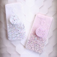 YKCS 0299A12 oppoA12 soft case jelly glitter cover back casing HP with