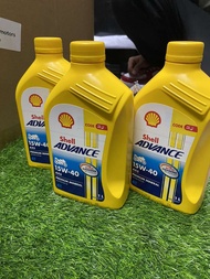 Shell Advance 4T Fully Synthetic Based Engine Oil Ax3 20w40 AX5 15w40  (800ML-1L)