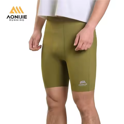 AONIJIE FM5255 High Elastic Compression Shorts Quick Dry Breathable Running Shorts with Pockets for 