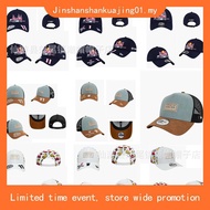 New Era 9FORTY A-Frame Trucker Box Logo Khaki Snapback Cap