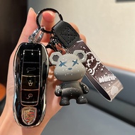 Applicable Porsche Key shell 911 Panamera Cayenne MACAN Modified Keychain Key Bag