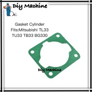 Mesin Rumput Block Gasket Cylinder Mitsubishi TB33 TL33 TU33 BG330 OGAWA Brush Cutter Grass Cutter