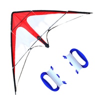 NEW Outdoor Fun Sports 1.8m Red Dual Line Stunt Kite With Handle And Line Good Flying