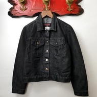 小龜葛葛- RALPH LAUREN POLO JEAMS CO. 亮面灰銀色短版單寧外套