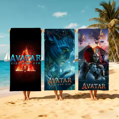 A-Avatar tv W-Way Towel Large Quick-Drying Microfiber soft W-Water Beach Towel for Travel Fitness Sa