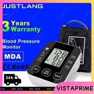 VistaPrime Rechargeable Digital Blood Pressure Monitor Meter With Voice Prompt Large LCD Screen