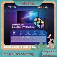 Gleamo MOES Wifi Smart Ambient Lighting TV Backlight HDMI 2.0 Device Sync Box Led Strip Lights Kit A