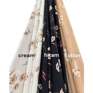 kain chiffon cerutty ceruti babydoll motif bunga meteran