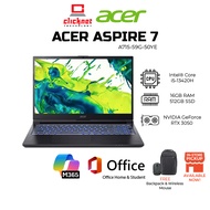 ACER ASPIRE 7 A715-59G-50YE ( I5-13420H, 16GB RAM, 512GB SSD, RTX3050_6GB,15.6'' FHD 144Hz, BLACK- W