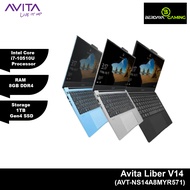 AVITA LIBER V14 I7 | I7-10510U | 8GB | 1TB SSD | Intel | W10 | 14'' FHD LAPTOP