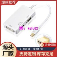 【現貨下殺】Minidp三合一高潔轉接線 迷你dp一拖三轉換器轉hdmi vga dvi