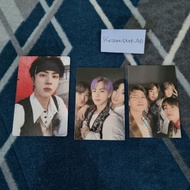 Photocard Merch BTS - Namjoon Sogan Yoongi Jhope Jimin Taehyung Jungkook - Magic Shop Card Wallet unit &amp; Photofolio Jin