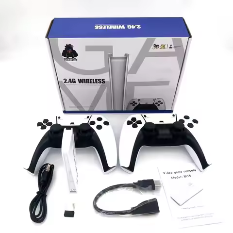HOT M15 4K HD Game Console P5 2.4G Wireless Controllers 20+Simulators GB2 DDR3 256MB 128G 40000Games