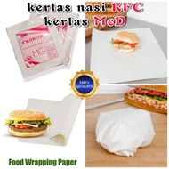kertas nasi putih √ kertas nasi KFC√ kertas nasi McD√ bungkus nasi kertas pembungkus nasi putih kert