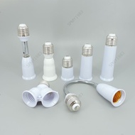 65mm 95mm 14cm Flexible AC E27 To 2 E27 bulb Base power Socket plug Converter LED Light Lamp  Extend